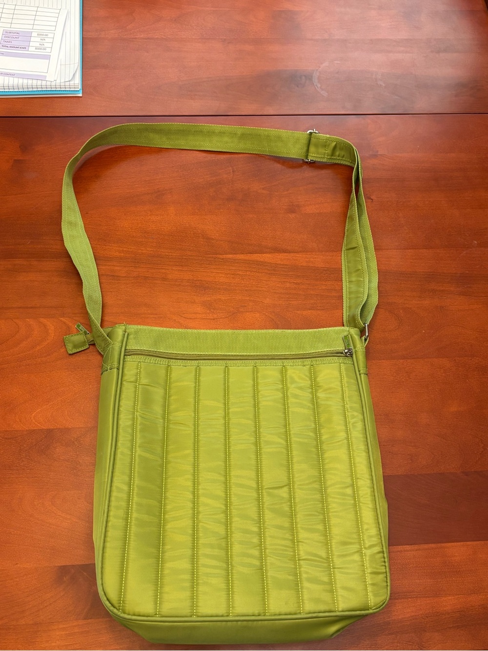 lug Green Nylon Crossbody Organizer Bag - Picture 3 of 3